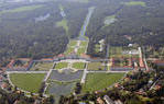 Blick aus dem Heli auf das Nymphenburger Schloss
