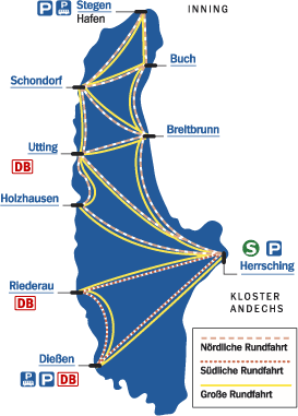 Ammersee Anlegestellen
