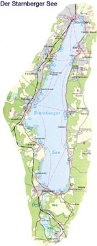 Starnberger See - Karte